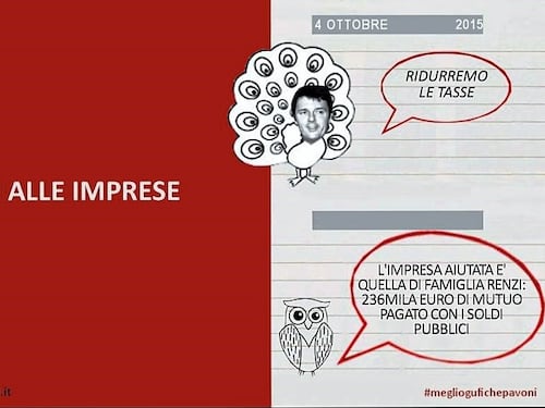 Le controslide di Donzelli a Renzi