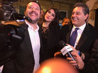 Salvini e la Isoardi a Sanremo 2