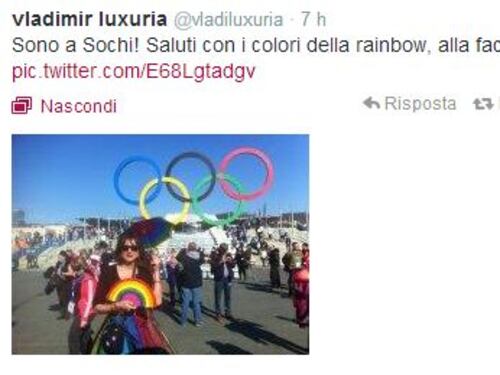 Luxuria in manette a Sochi: "Aveva una bandiera pro gay". Rilasciata dopo alcune ore