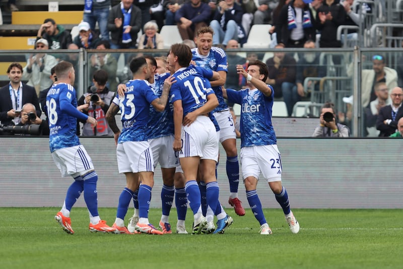 Como Juventus Kempf celebrazione