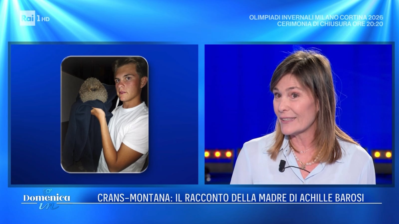 “Sono fiera del mio Paese, ci hanno preso in braccio”. La forza della mamma di Achille, morto a Crans-Montana