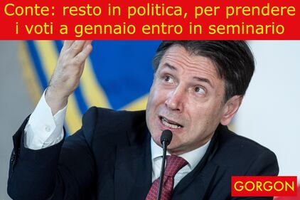 La satira del giorno: Conte resta in politica 1