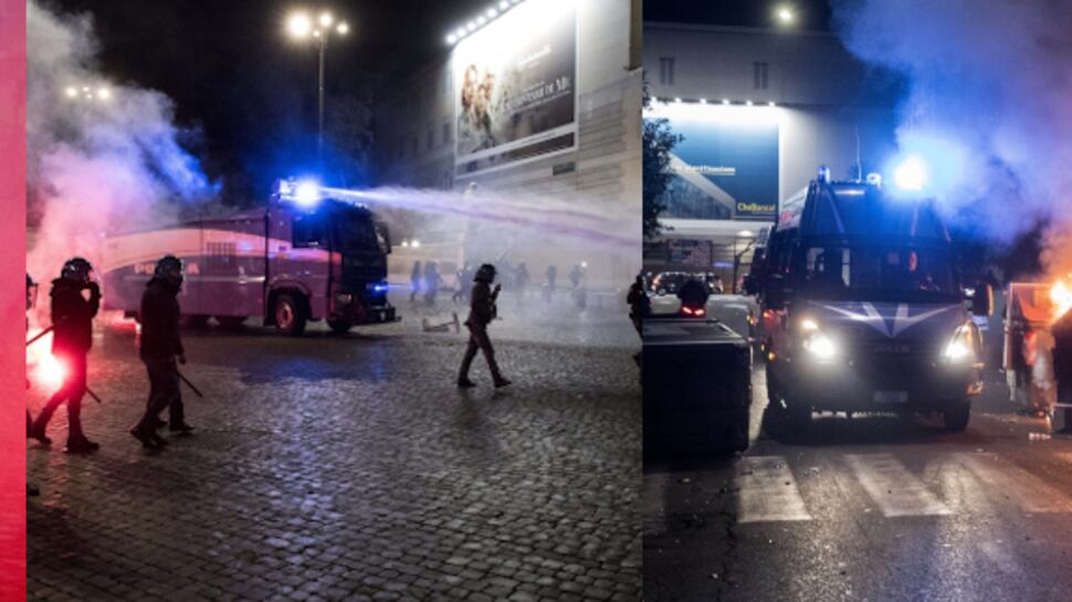 Cariche, idranti e bombe carta. Esplode la tensione a Roma