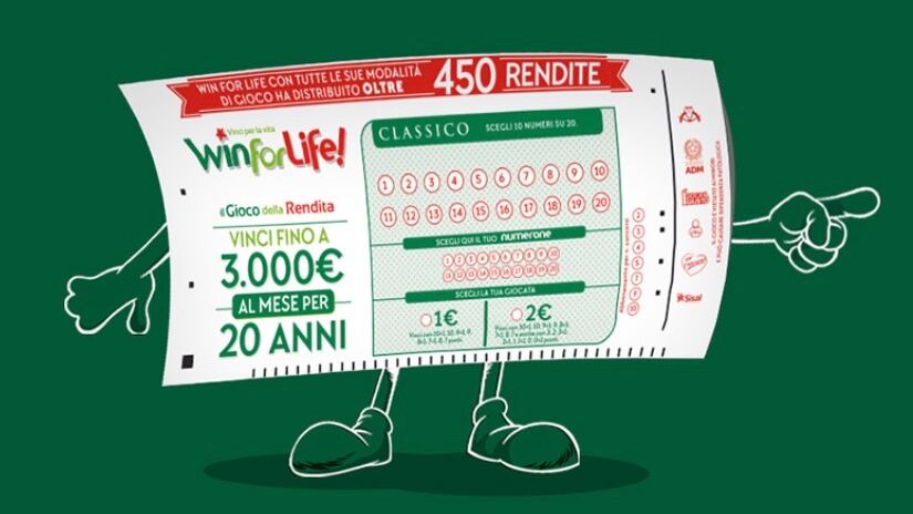 Win for Life premia Cormano: vinta rendita di 3mila euro per 20 anni