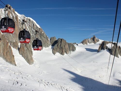 Guasto alla funivia, in cento bloccati sul Monte Bianco