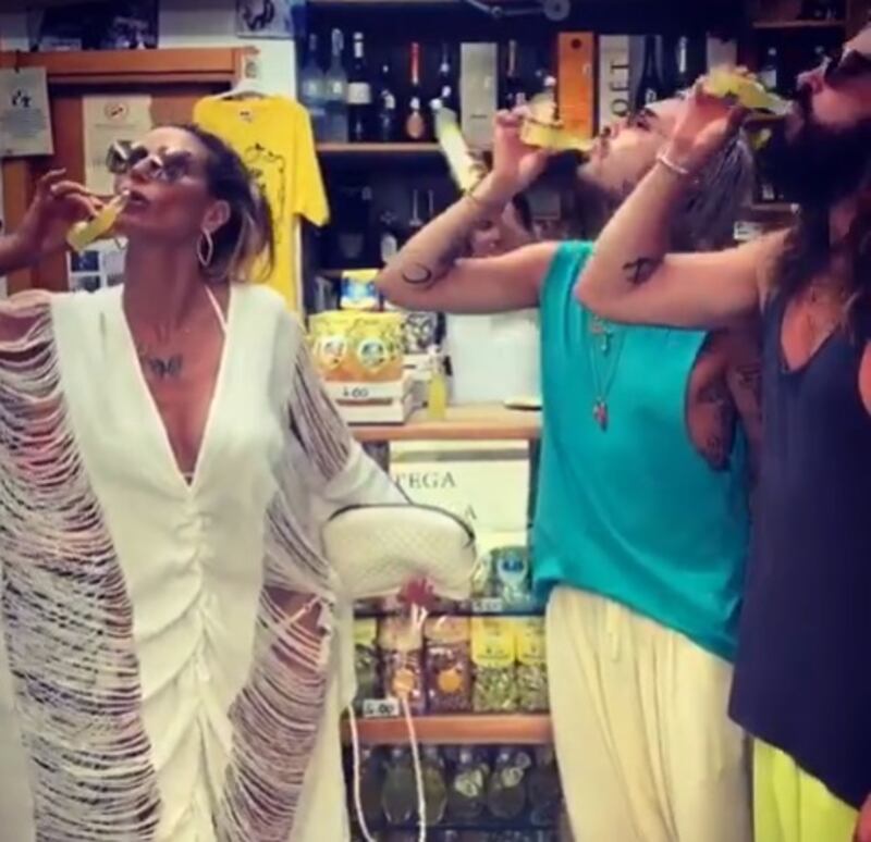 Heidi Klum e Tom Kaulitz, luna di miele a Capri 8