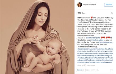 Monica Bellucci diventa la Madonna per beneficenza 2