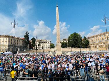 Manifestazione del centrodestra contro Conte 5