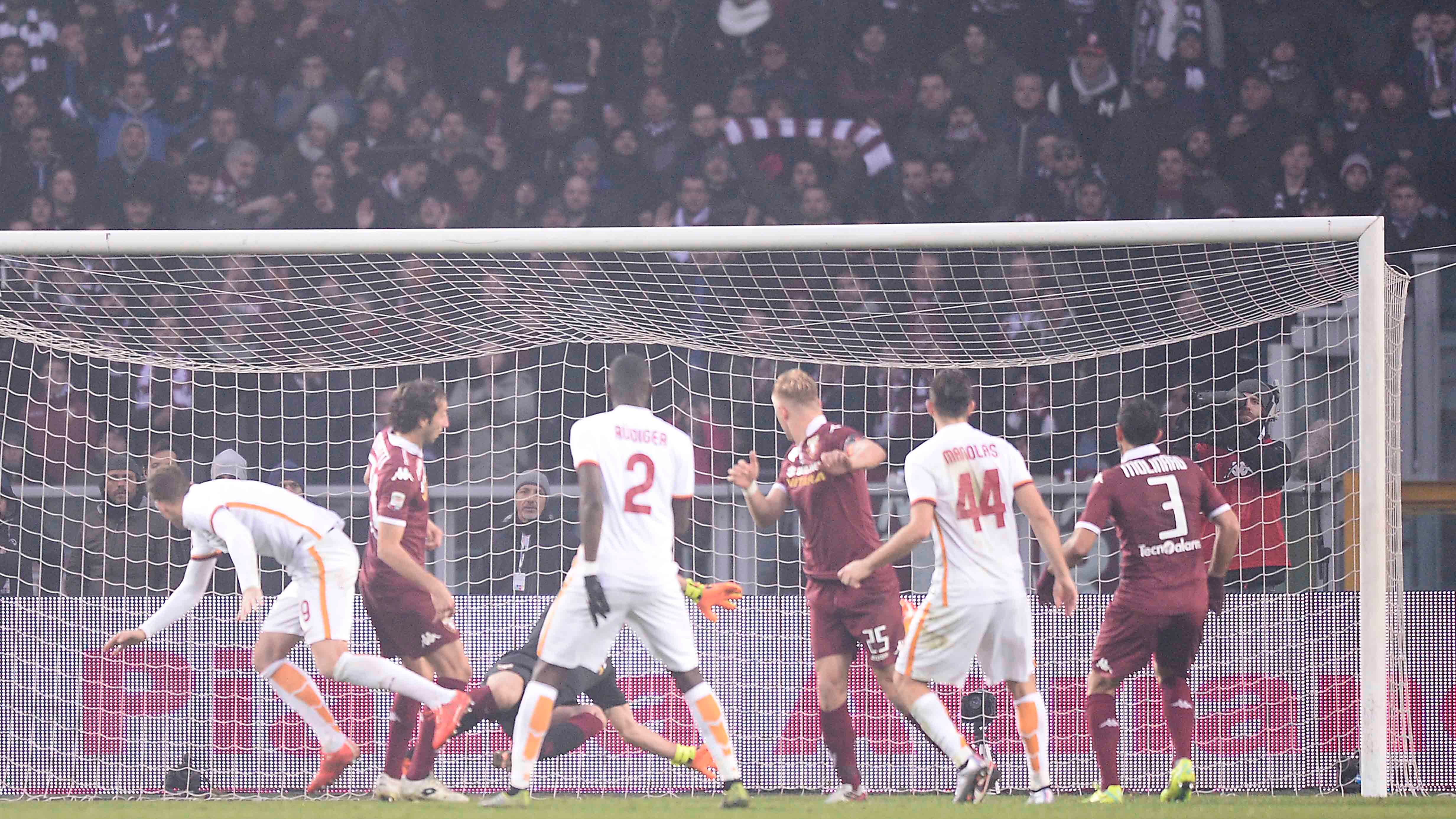 La Roma ora non vince più: 1-1 col Torino