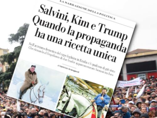 L'ultima follia di Repubblica: Salvini come Kim Jong-un