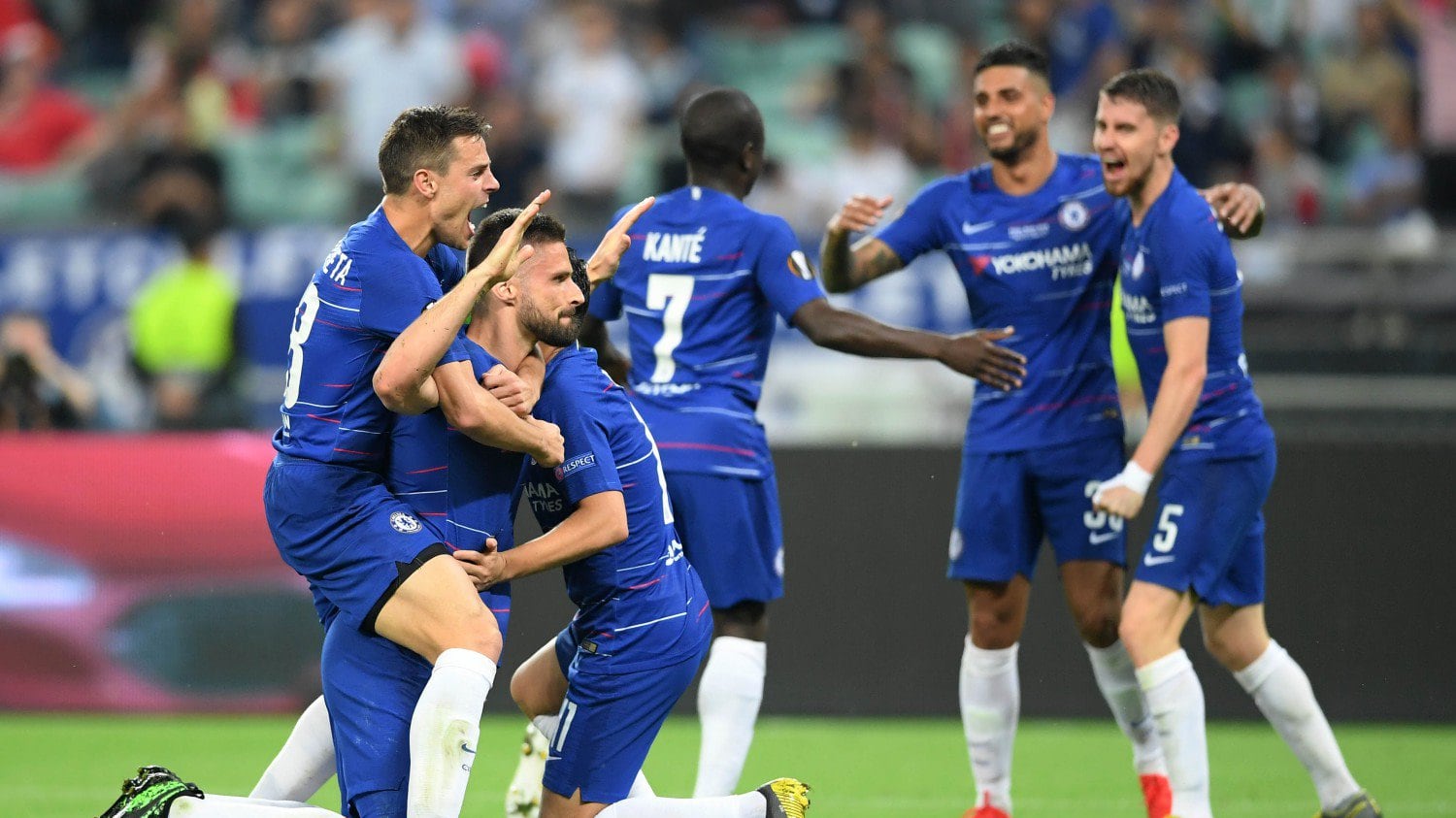 Europa League, il Chelsea di Sarri è campione: secco 4-1 all'Arsenal