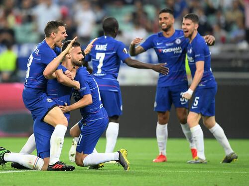 Europa League, il Chelsea di Sarri è campione: secco 4-1 all'Arsenal