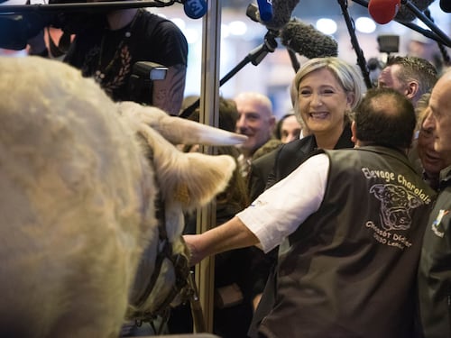 Gli agricoltori francesi preferiscono la Le Pen