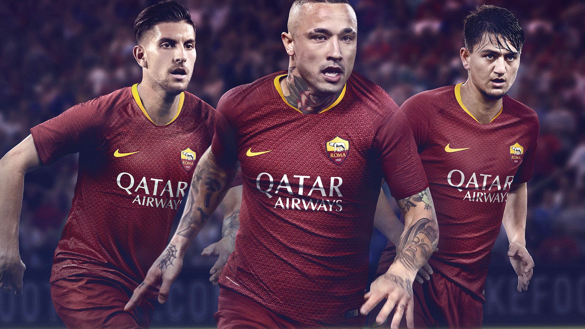 La prima maglia 2018-2019 della Roma, l'esordio con la Juve