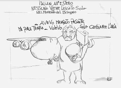 La vignetta del giorno, Di Maio: "Nessun italiano resterà solo" 1