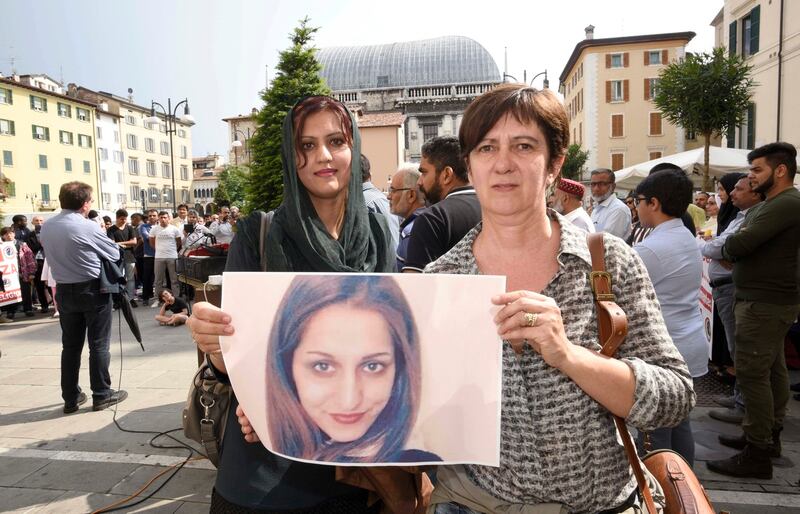 Manifestazione del 2018 contro l'omicidio Sana Cheema