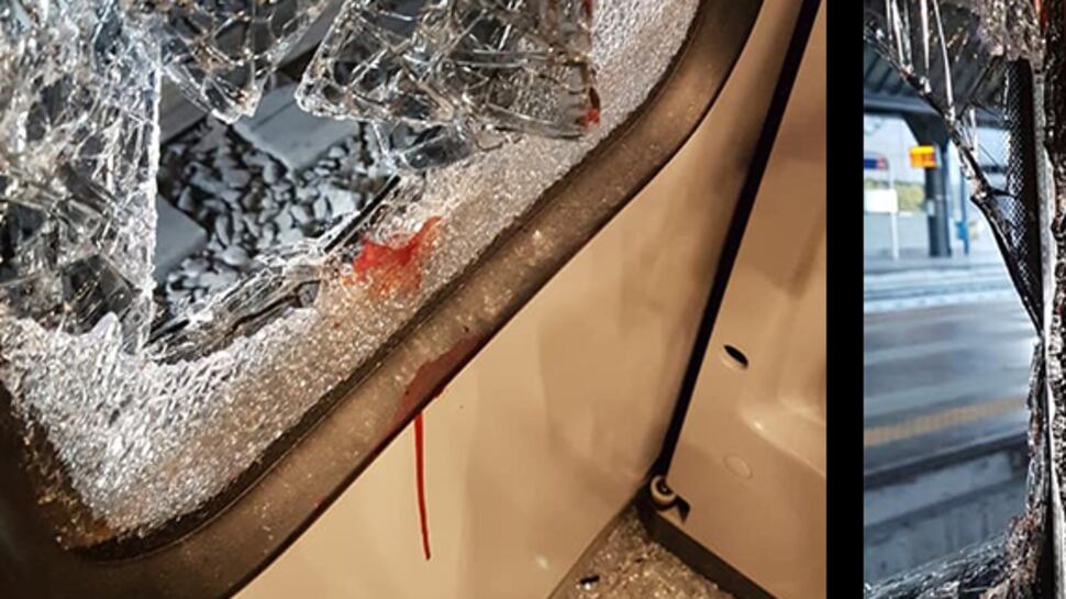 Devasta il treno e si lancia in corsa