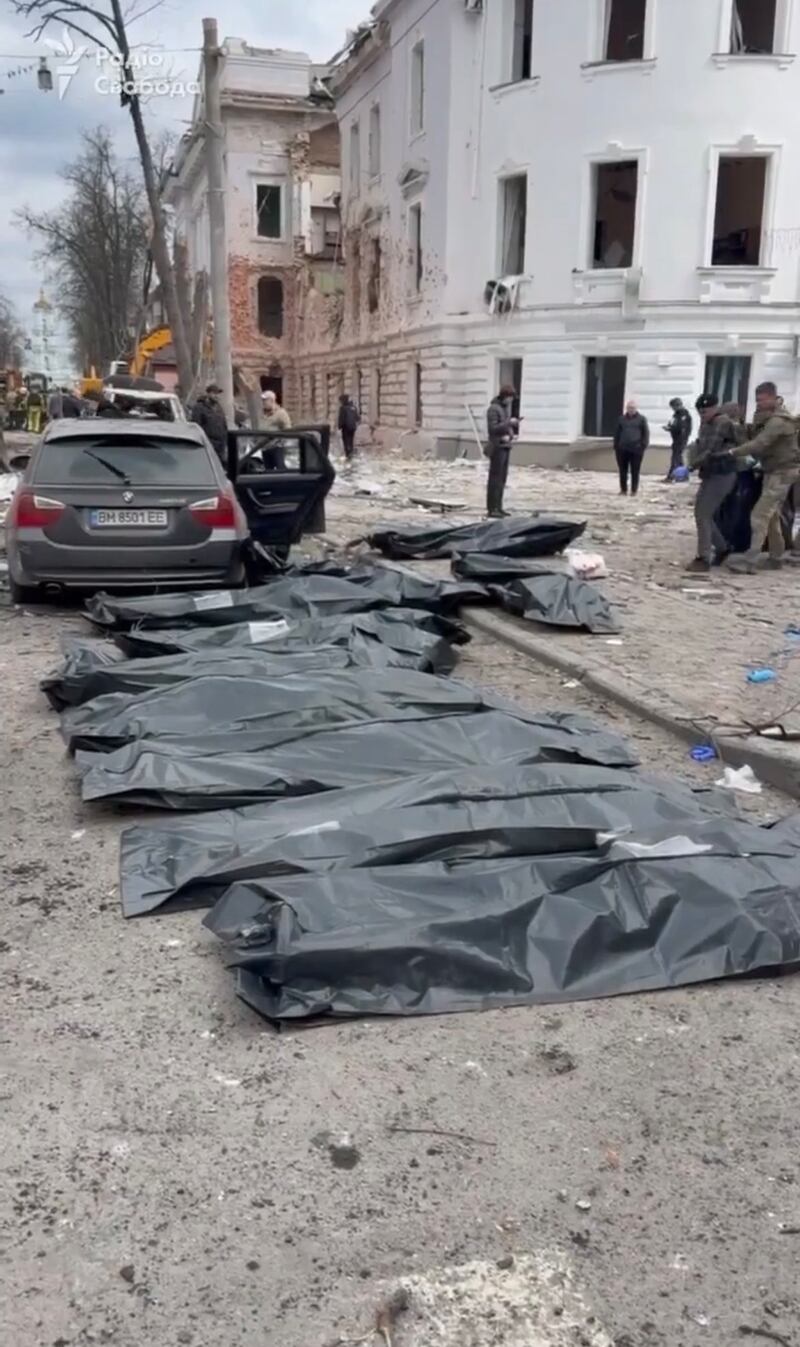 Strage di civili a Sumy nella Domenica delle Palme 1
