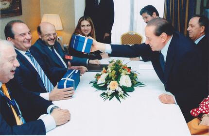 Berlusconi con Maurizio Marinella