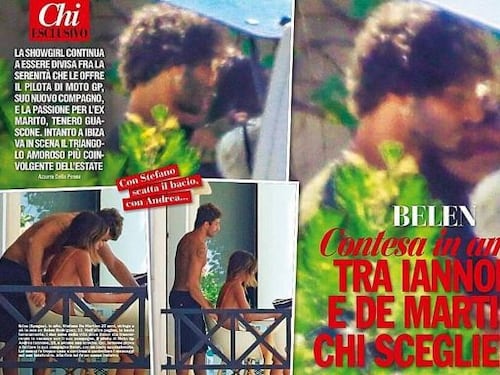 Belen sempre più serena con De Martino: "Un bacio sulla guancia e una carezza sul collo"