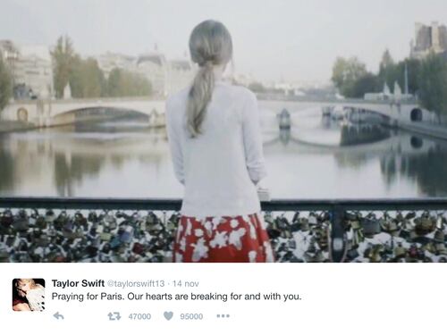 Attentati di Parigi: la reazione dei VIP su Twitter