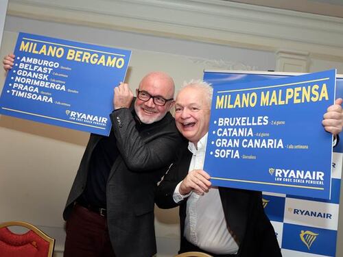 Ryanair, nove nuove rotte da Malpensa e Orio al Serio