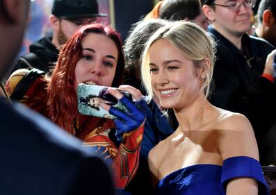 Captain Marvel: il cast del film Marvel all'anteprima inglese  8