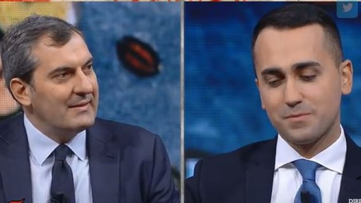 "Querelate mio padre che è morto", "Dite bugie". Lite tv Di Maio-Calabresi