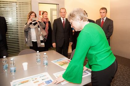 La Repubblica d’Irlanda in visita al Giornale 9