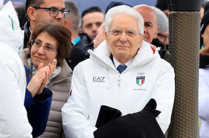 Mattarella assiste al SuperG 9