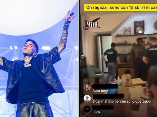 Tony Boy e l’arresto in diretta: in casa droga e una pistola illegale