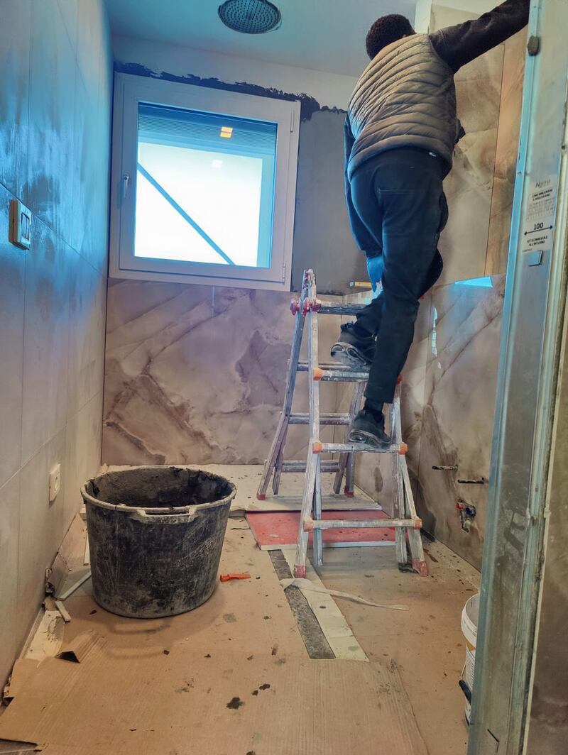 Lavori in corso nella casa di Crosetto 1