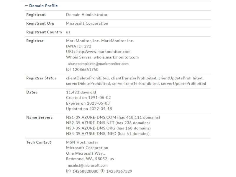 whois