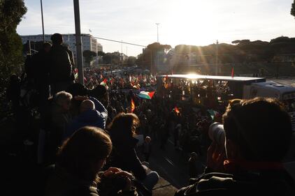 Greta Thunberg e Francesca Albanese al corteo Pro Pal a Roma: le foto 7