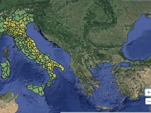 Maltempo, scatta l'allerta gialla in 10 regioni