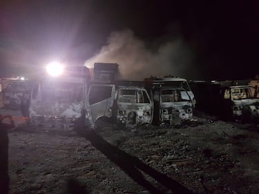 Oltre 40 mezzi per la raccolta dei rifiuti distrutti in un incendio a San Giuseppe 3