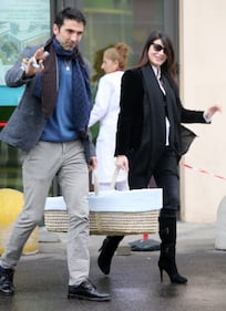 Ilaria D'Amico e Leopoldo Mattia lasciano l'ospedale 7
