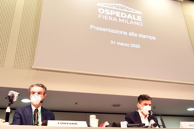 La presentazione ufficiale dell'ospedale in Fiera