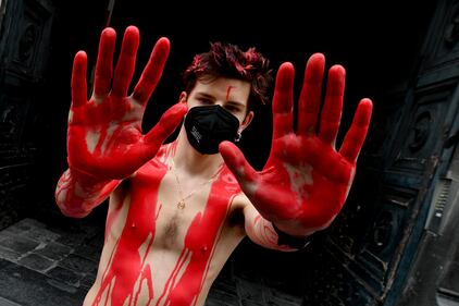 Protesta degli studenti a Napoli  1