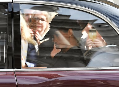 William, Kate, Harry e Meghan al funerale della regina Elisabetta 6