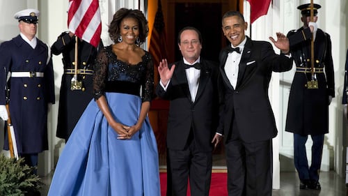 L'abito di Michelle Obama per la visita di Hollande 5