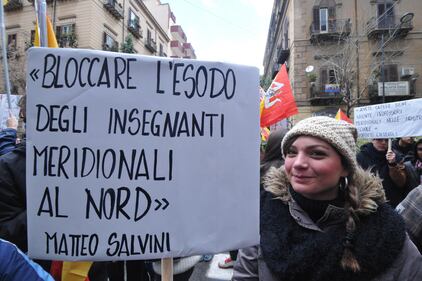 Matteo Salvini contestato a Palermo 8