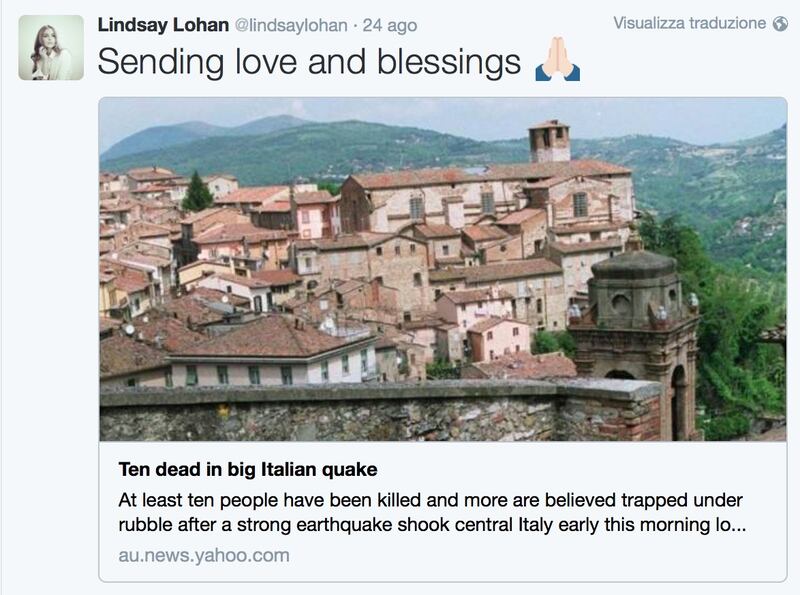 Terremoto, come hanno reagito le star internazionali 1