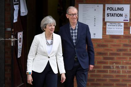 Theresa May al voto 3