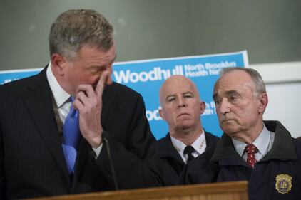 Le lacrime del sindaco De Blasio 1