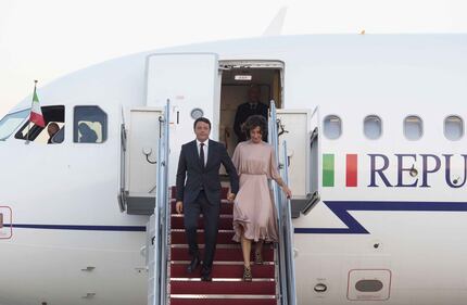 L'arrivo di Renzi a Washington 1