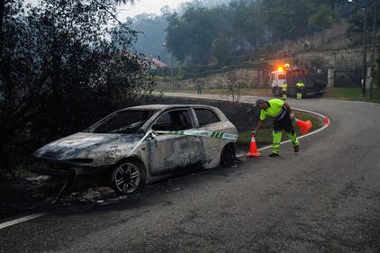 Le fiamme devastano Galizia e Portogallo 5
