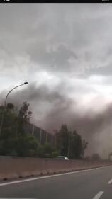 Taranto, tornado alza le polveri di minerale dell'acciaieria 4