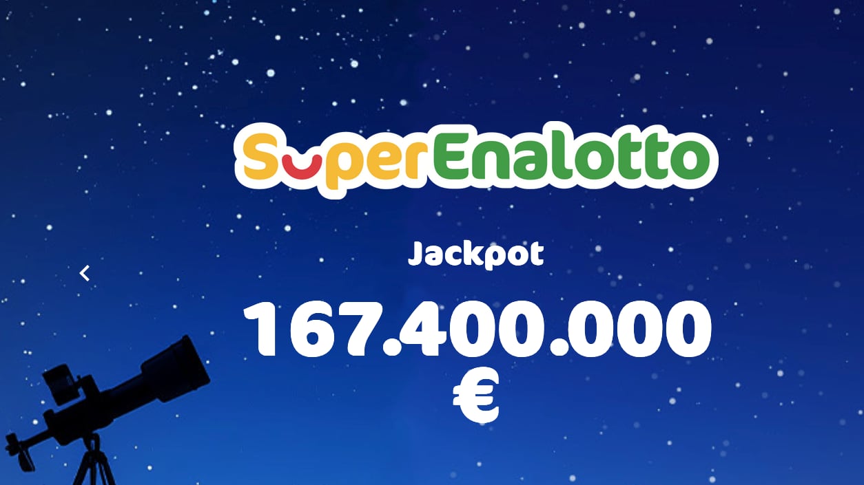 SuperEnalotto, il Jackpot record vale 167 milioni