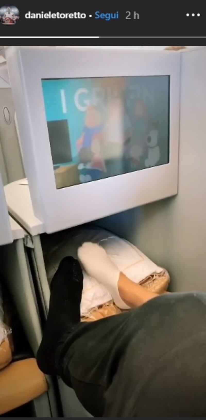 Daniele Scardina in aereo